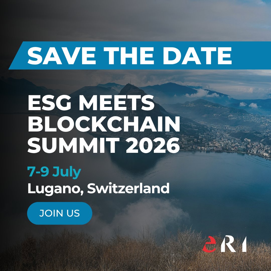ERIbankingtech's tweet photo. We are pleased to announce that ERI will be participating in the ESG Meets Blockchain Summit 2026 in Lugano, Switzerland.
https://t.co/Q7yEGqJfKH
#ESGMeetsBlockchain #ESG #Blockchain #SustainableFinance #Fintech #BankingTechnology https://t.co/rHzvZWLEjs