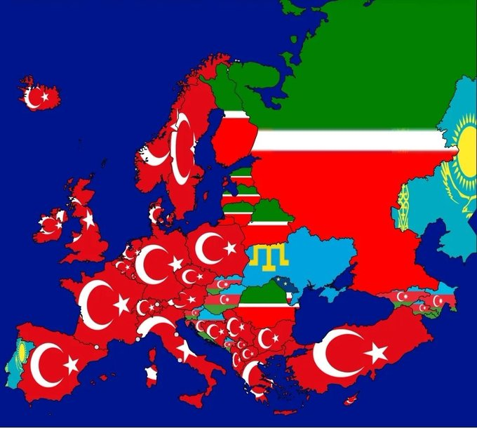 haritayikesIf's tweet photo. Avrupa ülkelerinde en çok konuşulan Türk dilleri https://t.co/O4ZTlAyZdO