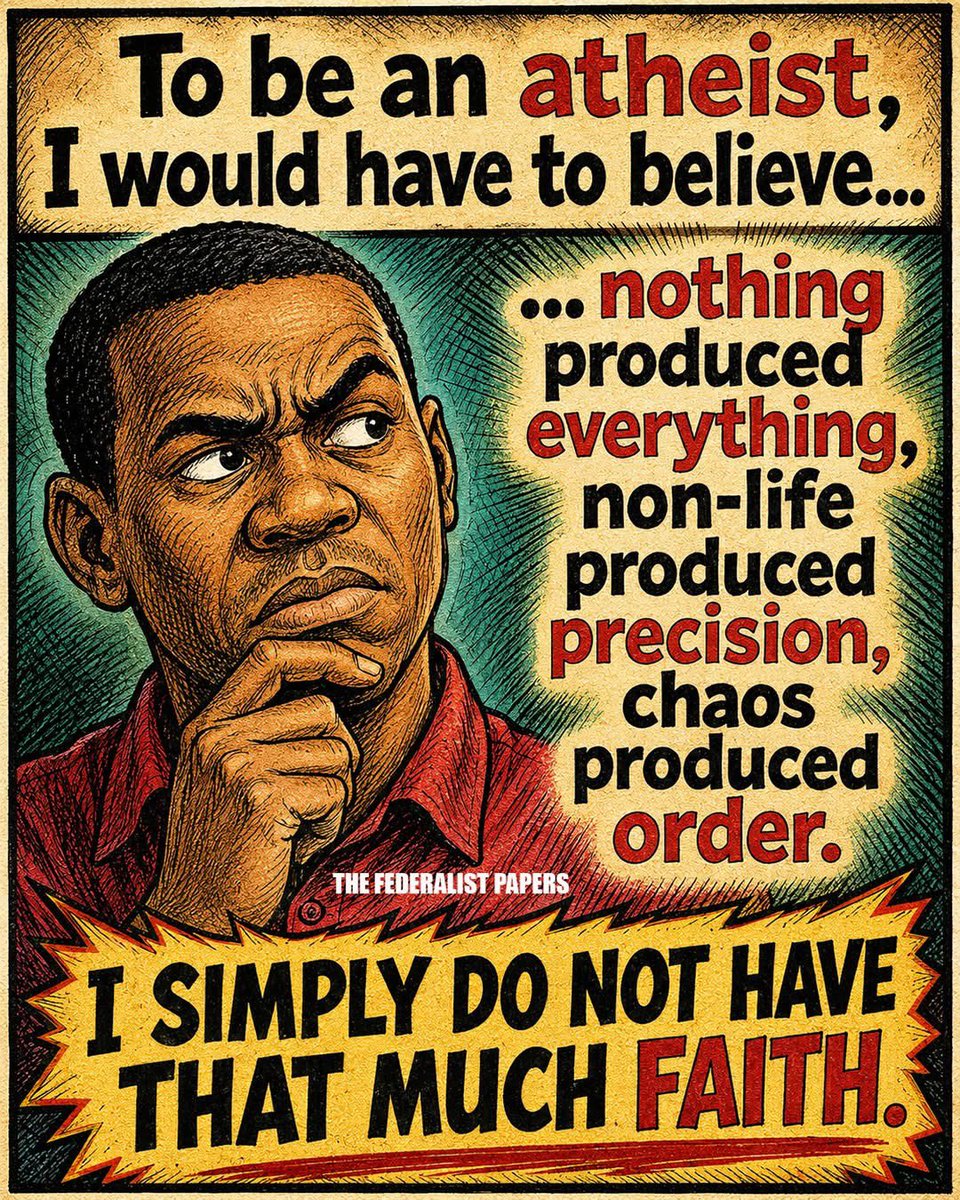 NotEvolution1's tweet photo. Atheists have the greater faith ⛪️🕍🕌 https://t.co/YmNwKXftr6