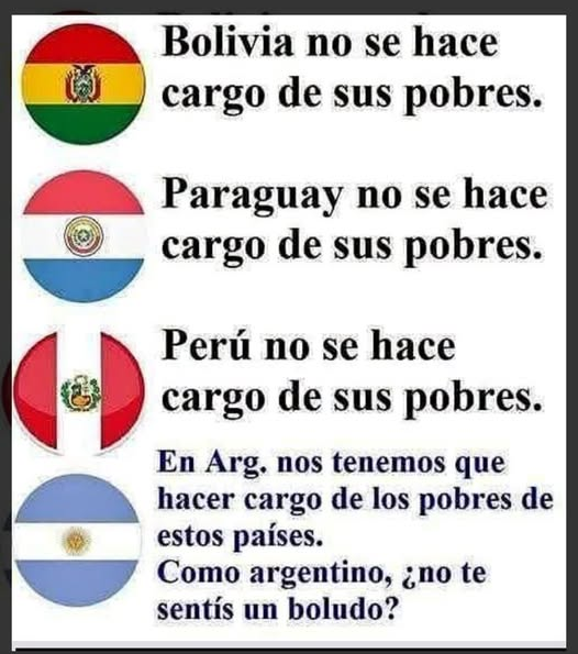 196952Luis's tweet photo. Argentina País generoso.. https://t.co/VQLDxpVNvn