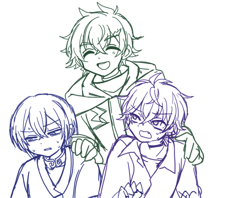 syapom511's tweet photo. 今描こうとしてるシチュのラフ https://t.co/ltr4uyLF6m