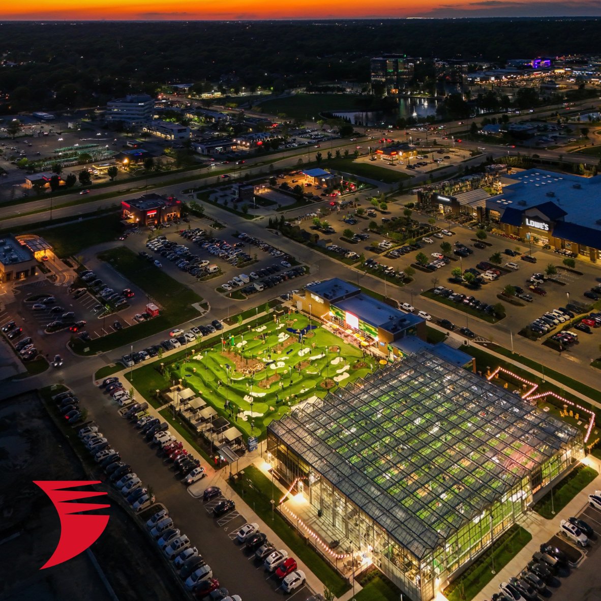 Wyrestorm's tweet photo. This is how you bring a sports venue to life.

At Tap Ins at the Greenhouse in Kansas City, WyreStorm NHD powers 105 displays, video walls, live sports zones, mini golf, &amp; a hospitality space.

Big atmosphere. Big WyreStorm energy.

https://t.co/o6UBVRAAmA

#ProAV #avtweeps https://t.co/cpgwPDeKhE