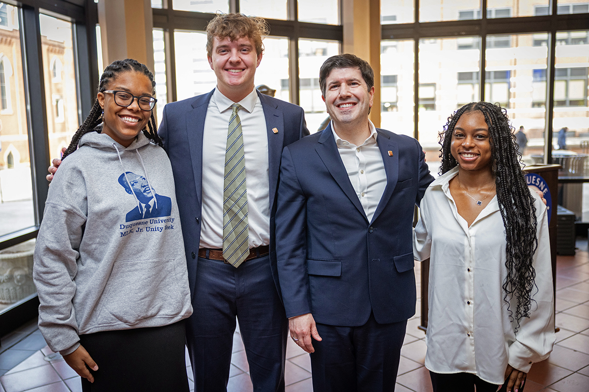 duqedu's tweet photo. Dr. David J. Dausey, Duquesne's 14th President, starts today. Mark your calendars to celebrate Inauguration in September! https://t.co/XrbRca4hXY https://t.co/EmebRwXOZ0
