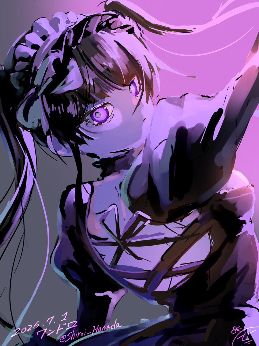 Shiroi_Hanada's tweet photo. ワンドロ #7 https://t.co/chGBunsxK7