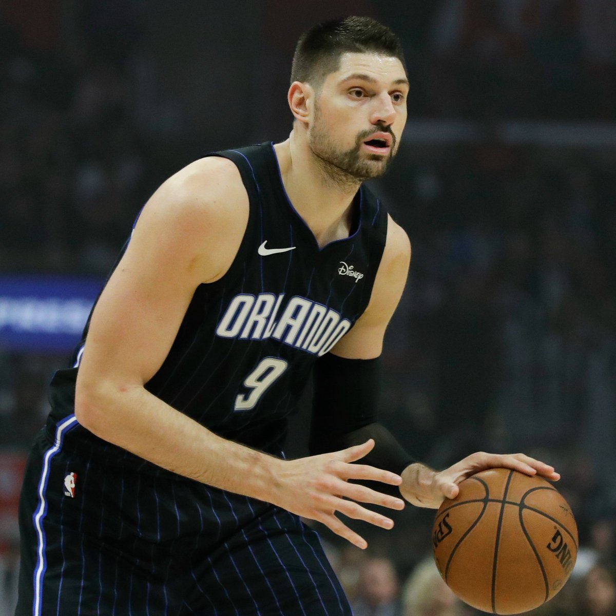 FanDuel's tweet photo. @ShamsCharania Nikola Vučević in 9 years with the Magic:

🔹 591 games played (4th most)
🔹 10,423 points (3rd most)
🔹 6,381 rebounds (2nd most)
🔹 550 blocks (3rd most)

He's back home in Orlando 💙 https://t.co/gTCaG2ky3c
