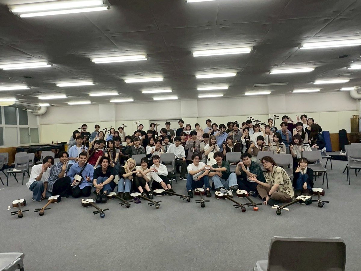 keio_otoha's tweet photo. 6月21日（日）
先日、早稲田大学津軽三味線愛好会三津巴さんと明治大学津軽三味線 響さんともに三大学合同練習を行いました！✨
各校との練習を通して、交流を深められただけでなく、良い刺激にもなったのではないかと思います！🔥
ありがとうございました！！ https://t.co/1PHy2q2Umd