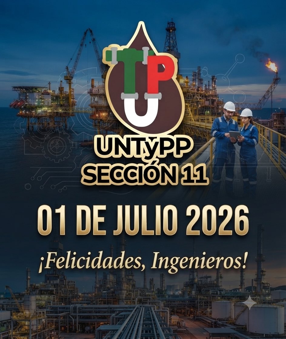 UntyppMadero's tweet photo. 👷♂️ ¡Feliz Día del Ingeniero e Ingeniera! 👷♀️
Felicidades a todos los ingenieros de la #UNTyPP que transforman la energía en progreso y la técnica en soluciones para México y para #Pemex
En la UNTyPP Sección 11 reconocemos su compromiso, rigor y excelencia en cada proyecto.
#UNTyPP #DiaDelIngeniero @Pemex @Claudiashein @christophervp18 @MarcelaVilleg15