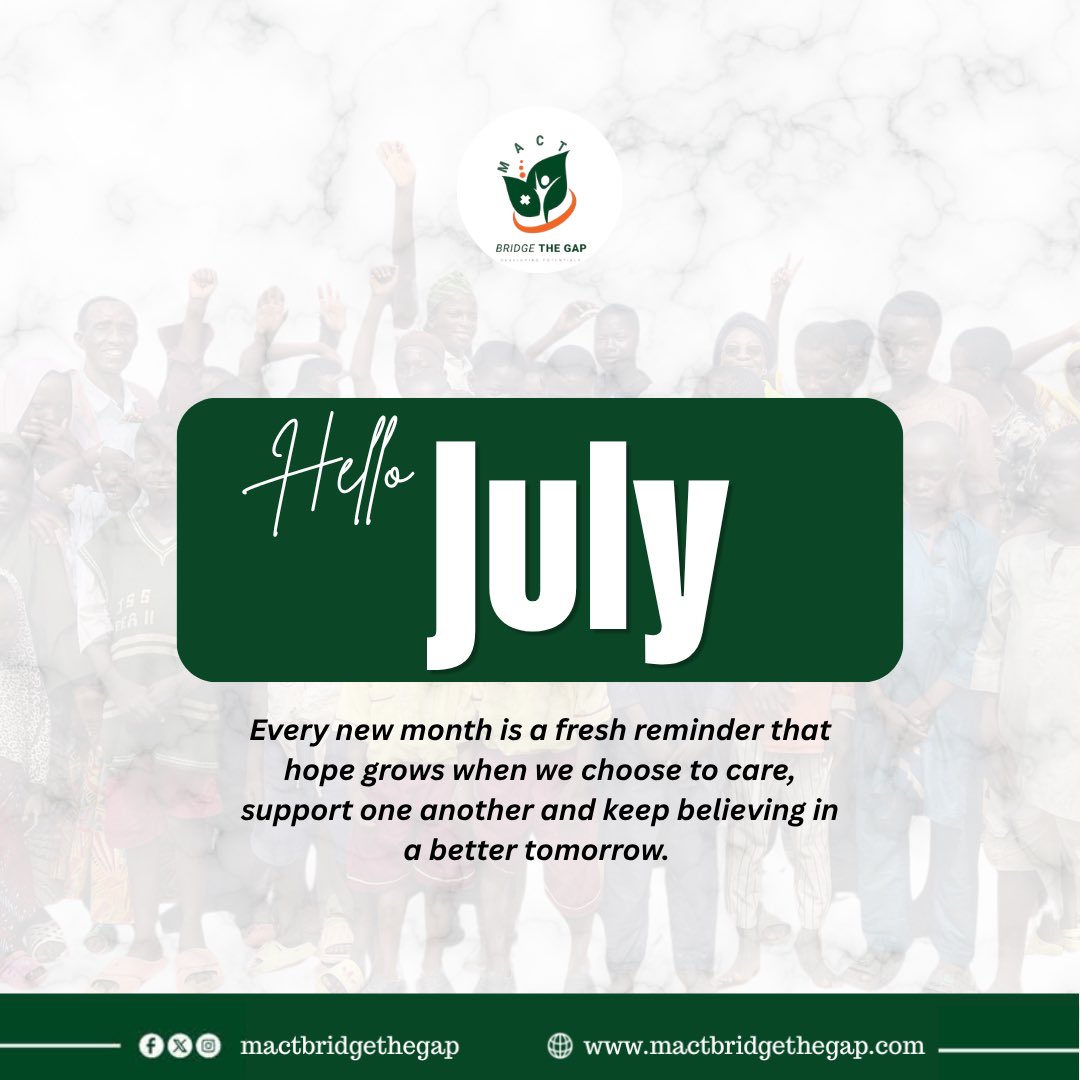 mactbridgedgap's tweet photo. As we step into July, we remain committed to empowering women, supporting children and strengthening communities through compassion, partnership and sustainable impact. By connecting people, ideas and opportunities across medicine, agriculture, culture, and technology, https://t.co/c9YTCQPJPu