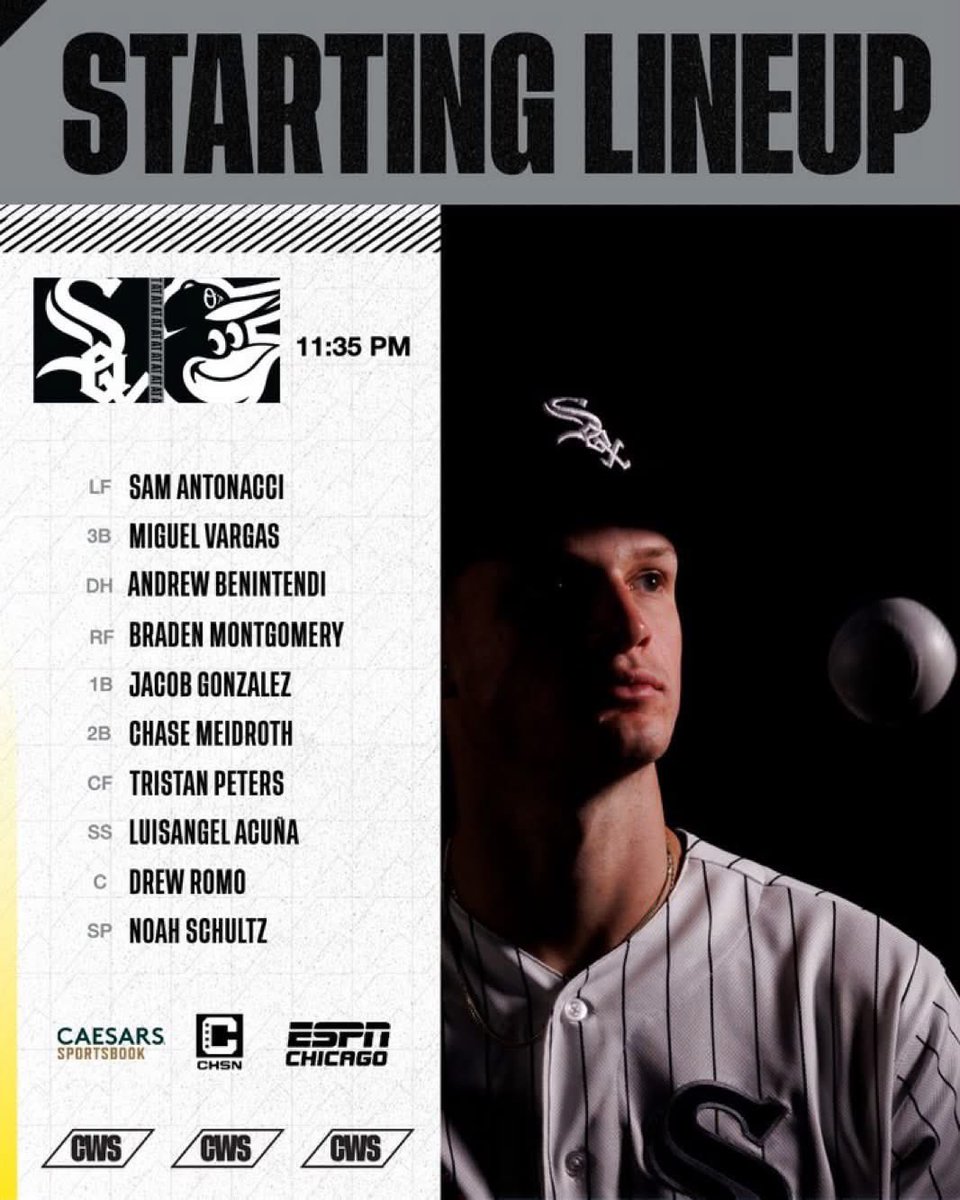 boog00's tweet photo. P2C…… Gonzalez 

⏰:  11:35 a.m. CT 
  
📺: @CHSN_

📻: @espn_1000 https://t.co/2VEVhnKu8o