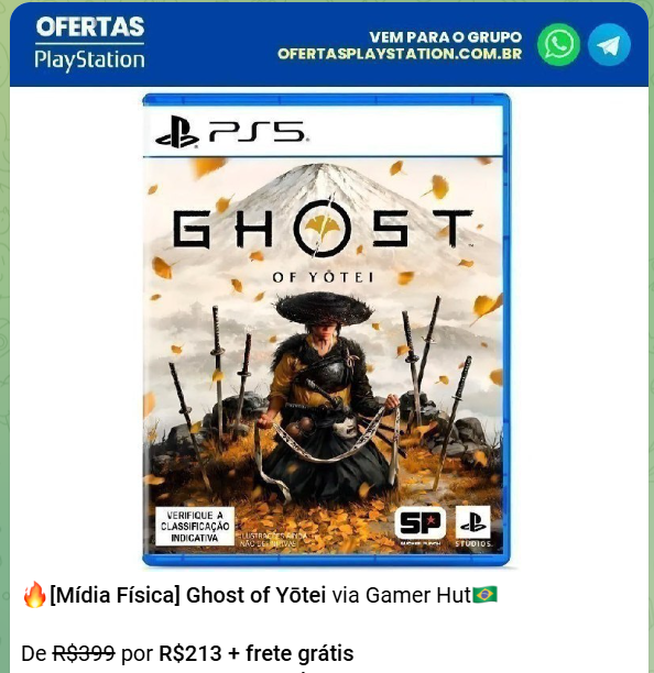 danielreen's tweet photo. Se estivéssemos vivendo a realidade em que só existisse a mídia digital da Sony, você não poderia comprar esse Ghost of Yōtei por R$213, quase metade do preço do digital.

Mas é o que sempre falo: cada um é adulto o suficiente para saber onde colocar seu dinheiro. Só não podem dizer que eu não avisei antes, porque isso eu fiz...