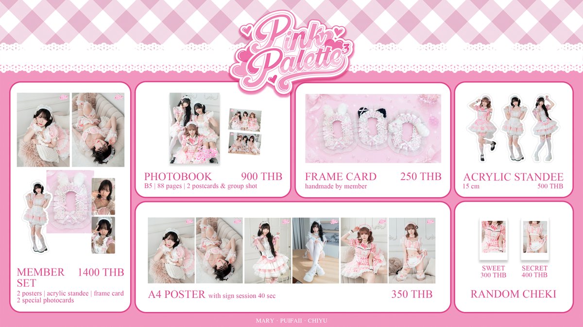 mellowpinkday's tweet photo. Pink Palette³ Merchandise

มาเสริฟ์สีชมพูหวานอมเปรี้ยวแล้ว
ลิ้งก์อยู่ด้านล่างนะคะ♡

※Pre-Order Closed 12  กรกฎาคม  2569 เวลา 23:59 น.

ྀི︶ ྀི︶ ྀི︶ ྀི︶ ྀི︶ ྀི︶ ྀི︶ ྀི︶ ྀི
#PinkPalette3 🎀 19 July 2026
At DONKI Mall Thonglor, 4th Floor https://t.co/2JJRdZDckx