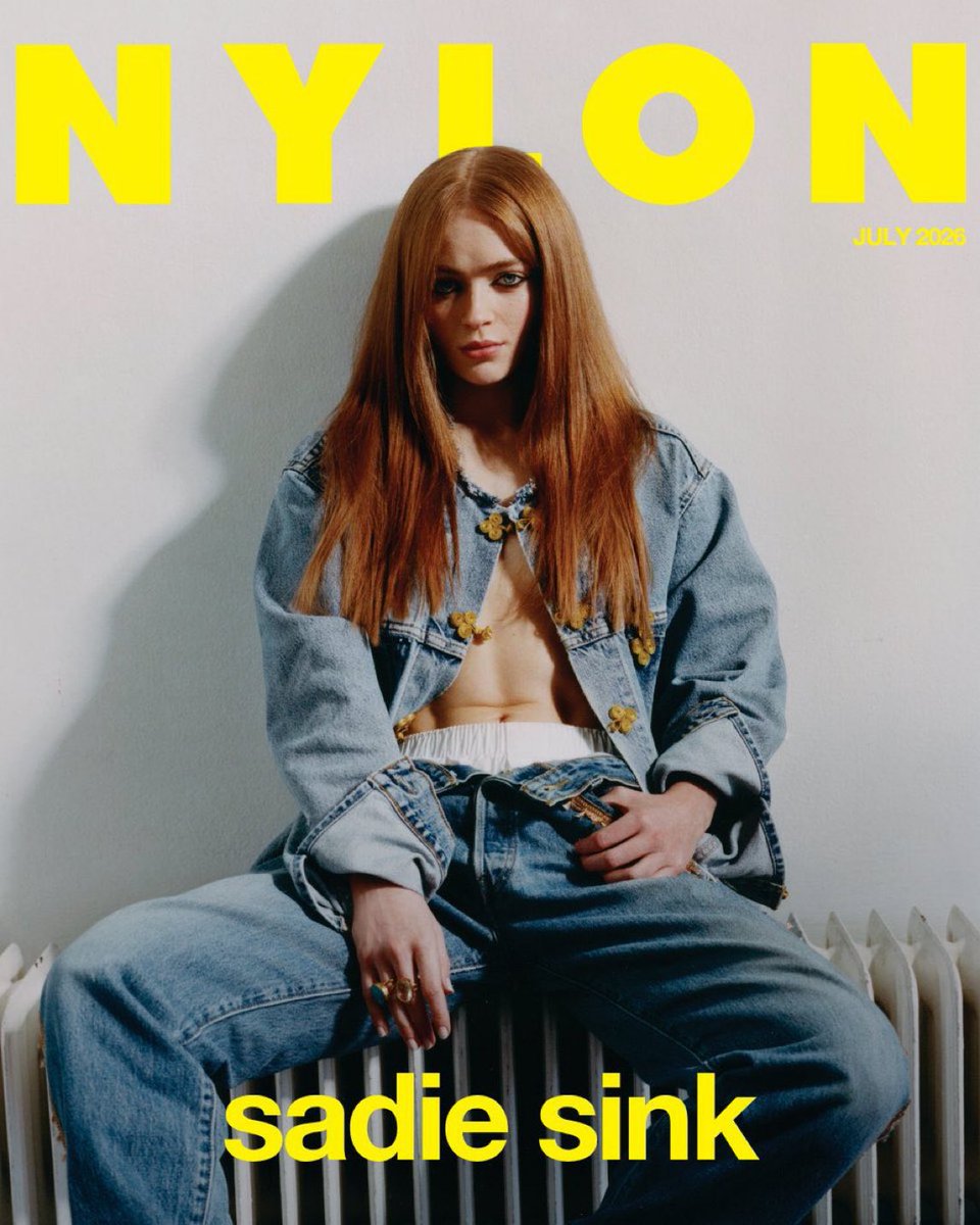 TheCinesthetic's tweet photo. Sadie Sink covers the July 2026 issue of NYLON 📸 https://t.co/4zHVfqtUBw