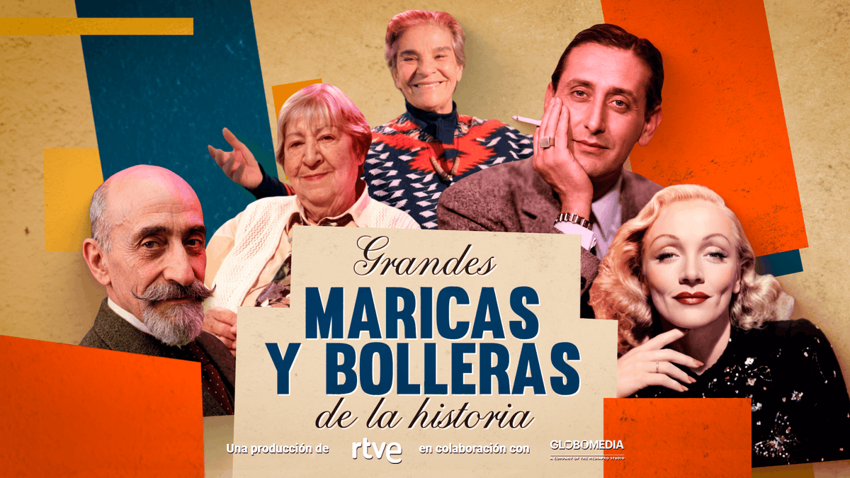 RTVE_Com's tweet photo. Hoy @la2_tve estrena 'Grandes maricas y bolleras de la historia' en el marco del Orgullo LGTBIQ+, basado en el libro y podcast de @Otto_Mas 

🌈 Conducido por Rodrigo Cuevas, cuenta con la participación de Abril Zamora, María Peláe, Luis Merlo, Bob Pop o Valeria Vegas, entre otros.

#SacaTuOrgullo 

https://t.co/VEp8br9Oc0
