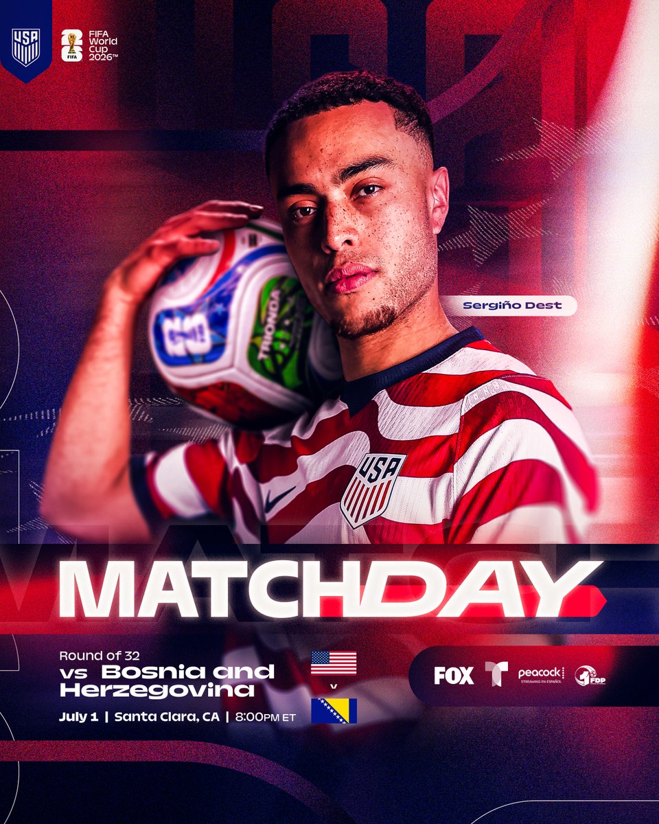 USMNT's tweet photo. Knock Knock. 🚪 

IT'S MATCHDAY FOR THE USA! 🇺🇸 https://t.co/gLsTmnTp44