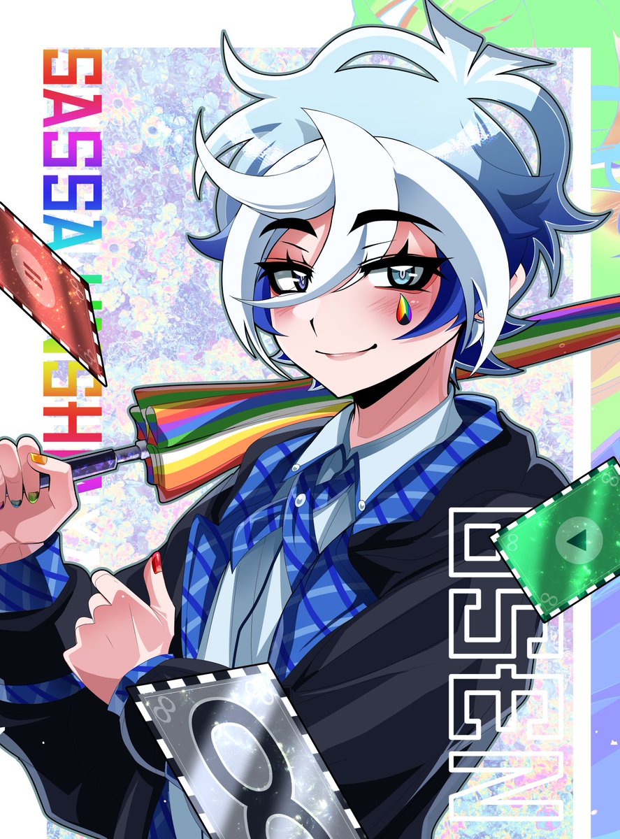 ITSASH0WTIME's tweet photo. Concluding the Pride Series with the rainy blue boy, Sassa Unshia, from my upcoming indie anime 8SEN:MELUNA! 💙 https://t.co/udfUbzEWvQ