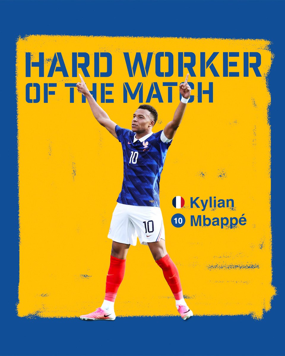 RamcoHardworker's tweet photo. Relentless. Clinical. Unstoppable.  

Kylian Mbappé delivered another masterclass, capping France’s commanding 3-0 victory over Sweden with a brilliant finish that sealed their place in the Round of 16 of the 2026 FIFA World Cup.  Hard work creates moments of brilliance.

 Today’s Hard Worker of the Match is Kylian Mbappé.

 #HardWorker #HardWorkerOfTheMatch #KylianMbappe #FIFAWorldCup2026 #Football #ChampionsMindset #Relentless #BuiltToPerform