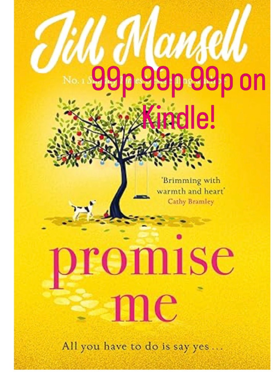 JillMansell's tweet photo. Happy summery news for UK readers, #PromiseMe is a 99p Kindle deal, hooray! ☀️☀️☀️☀️☀️💐🎉🥳💅🏼🍾🎁🎊🌟
https://t.co/l8WLITGd0D https://t.co/V0xqmBW3V1