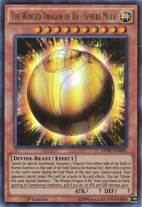 Meta_TheGame's tweet photo. A normal summon isn't something that's activated like an effect persay.  Its a turn sub-step, an action whose effect is the summon which once the threshold is crossed that step of the turn is considered completed.  Solemn Judgement doesn't negate the sub-step, it negates the effect of the sub-step.  Spells can be cast as many times as you have spells to cast.  The cancellable part, the completion of the activation, negates all parts of the effect including the "this can only be cast once" part as the activation trigger is "it is in your hand, as many times since its green and otherwise nonconditional".

In essence, it goes into the differences between Normal Summon and Spell Cast as turn action thresholds.  Unless effects dictate otherwise, normal summons have a hard once per turn rule, whereas spells do not.  As a similar but obfuscated example, Solemn Judgement can not negate the once per duel effect of "Blackwing, Zephyros the Elite", for example, but it can negate the summon which is a result of the completed activation of the effect(see the decision to normal summon), and since Zephyros' effect functions like NS sub-step threshold it can not be performed a second time.  This is relevant because it shows how once per turn spell effects and once per turn monster effects are treated differently.  The monster effect is allowed to go through, and can not be re-activated, the spell fizzles on startup and re-attempt is valid.  Since the decision to summon is a completed sub-step(where monster summon effects happen) its therefore valid to use something like "Number 4: Stealth Kragen" to partially circumvent it, as it has an effect whose precondition is completed during the decision to summon sub-step, which then cascades another summon off of its own destruction

something something Yugioh is reflective of a particular magical system something something i been in this game for years something something sun ball, which reminds me Solemn Judgement wouldn't prevent me from tributing three of your monsters to summon my boye SUN BALL!

Solemn Judgement doesn't negate the effect, and doesn't target WDoR-SM itself, but the summon upon the completed effect is the target.  This is relevant because Sun Ball can't be targeted with effects, but the summon itself isn't the card and therefore can.