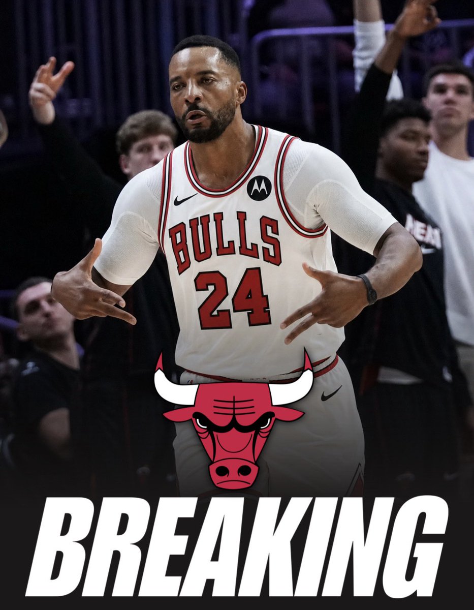 BullsCentral_'s tweet photo. BREAKING: 

The Chicago Bulls are signing Norman Powell to a two-year, $45 million deal which features a team option in year 2, per @ShamsCharania 

Powell is a career 39.6% 3PT shooter over 675 games, is coming off his first All-Star season where he averaged 21.7 ppg for Miami https://t.co/1YZnByadbj