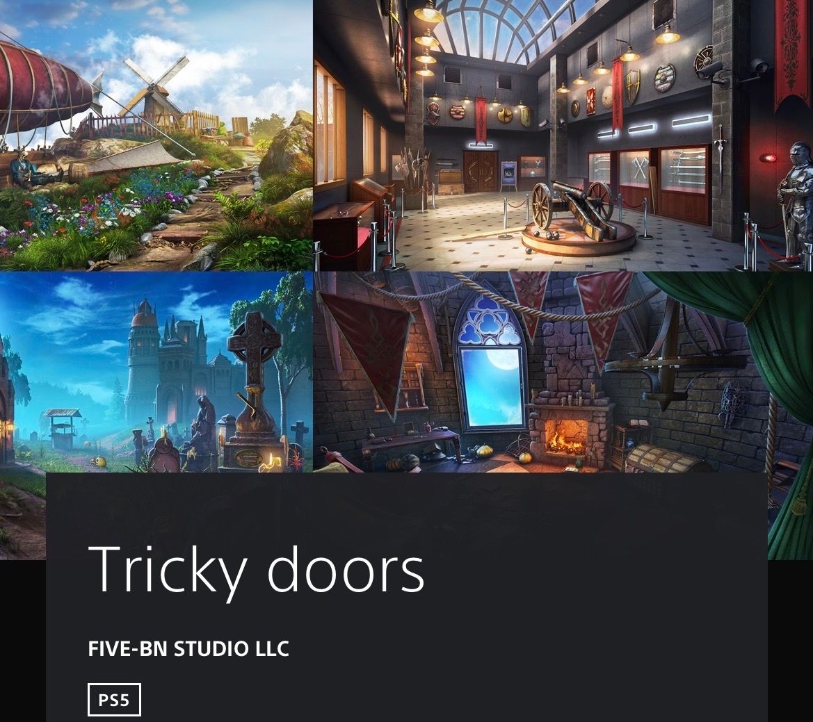 FreeOnPS's tweet photo. PS5: Tricky Doors https://t.co/0XAS9vEdwJ