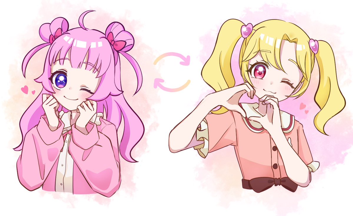 soraart0601's tweet photo. いのり 🔄 ひまり https://t.co/o5sGuEof4Z