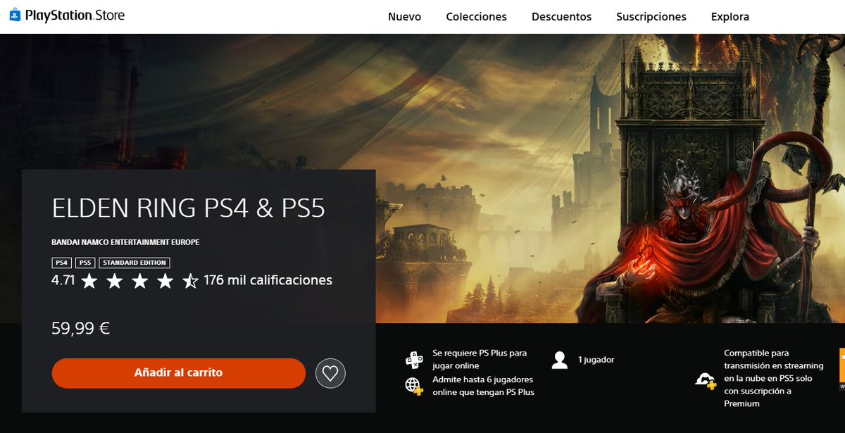 _Scotta16SFC's tweet photo. Juzguen vosotros mismos y de verdad, díganme si merece más la pena el digital que el físico.

Elden Ring en formato FÍSICO: 26'99€ en Amazon
Elden Ring en formato DIGITAL: 59'99€ en PS Store

Y esto es solo UN EJEMPLO. https://t.co/mzSCQlx7He