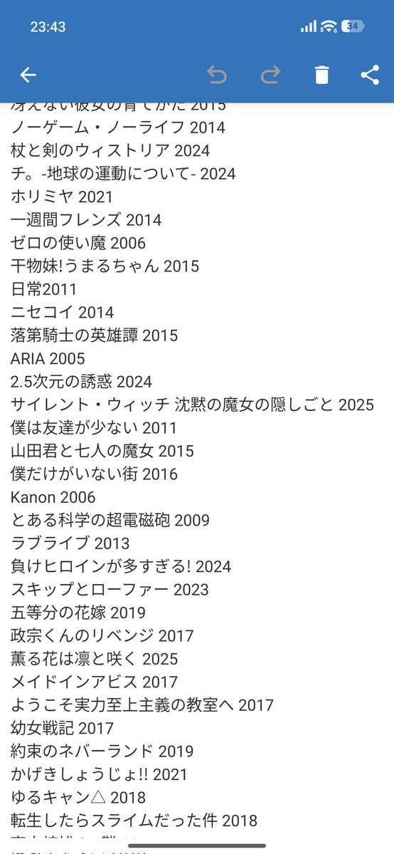 Reality_key07's tweet photo. 私の好きなアニメランキング！
配信でその話になったのでちょっと作ってみた。
たまにおすすめのアニメ教えてって聞かれるけど、正直多すぎて挙げきれないよ https://t.co/Hg1rfl19sN