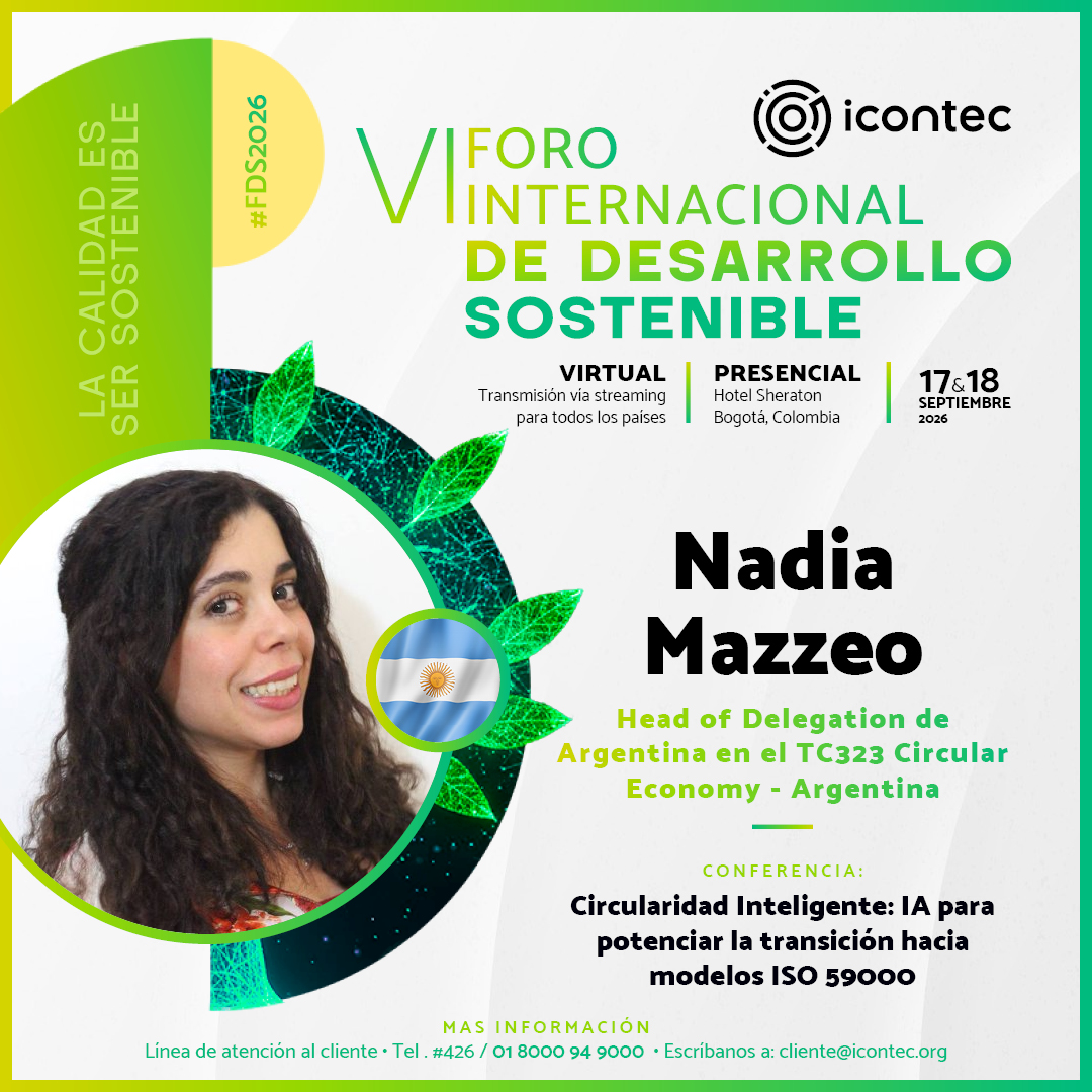 ICONTEC's tweet photo. ✅ La economía circular evoluciona cuando se combina con la IA.

Acompaña a Nadia Mazzeo y conoce cómo la IA puede acelerar la transición hacia modelos alineados con la ISO 59000 y fortalecer la circularidad en las organizaciones.

🎟️ Compra aquí: https://t.co/1mlBQYv0KO https://t.co/OnkVic8ZUY