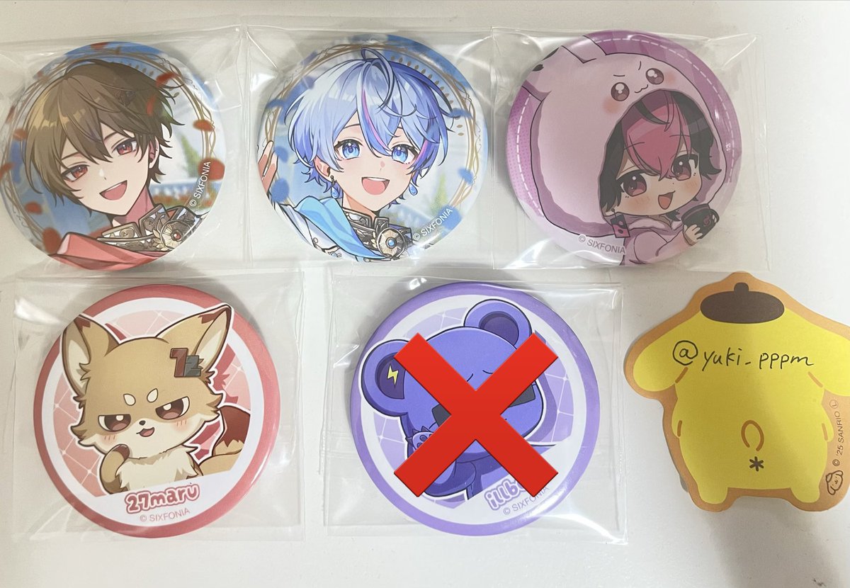 yuki_pppm's tweet photo. 【譲】画像1枚目
【求】画像2枚目

郵送にて交換。

まとめての方を優先させていただきます🙇‍♀️
白ジョカは白ジョカとの交換のみお願いします。

検索からでもお気軽にお声がけください。

#シクフォニグッズ交換 https://t.co/Qg4BsWBuJ0