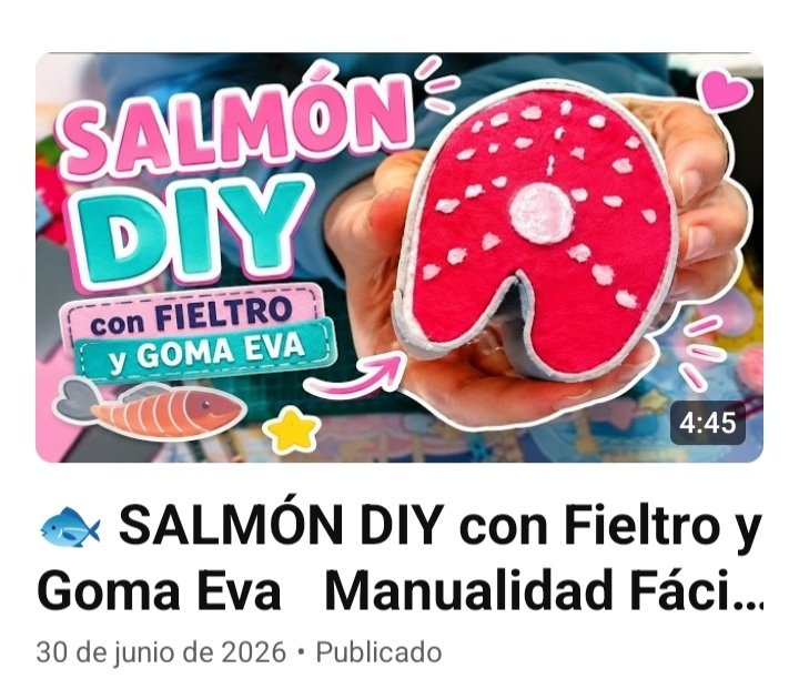 DIY_MANUALIDAD's tweet photo. Nuevo video en el canal, este salmón hecho con goma Eva y fieltro https://t.co/JJWnnwWltj