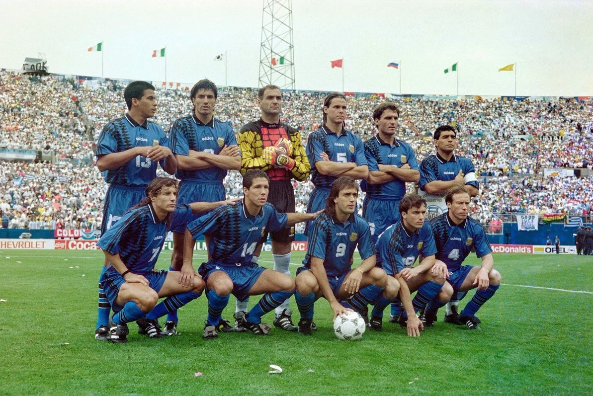 90sfootball's tweet photo. Argentina, USA '94 🇦🇷 https://t.co/9xegGXdes3