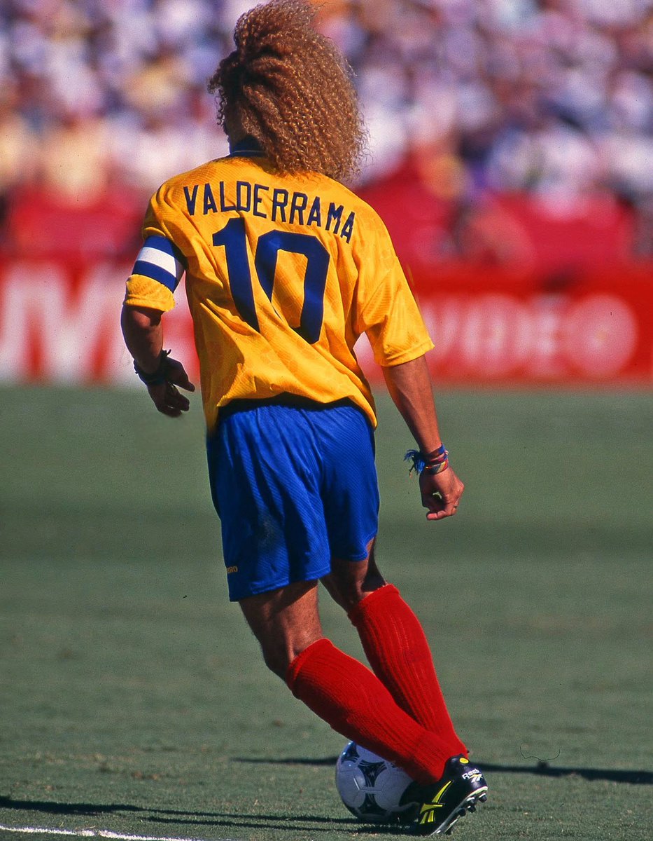 90sfootball's tweet photo. Carlos Valderrama 🇨🇴 https://t.co/Pa8EDKRnt8