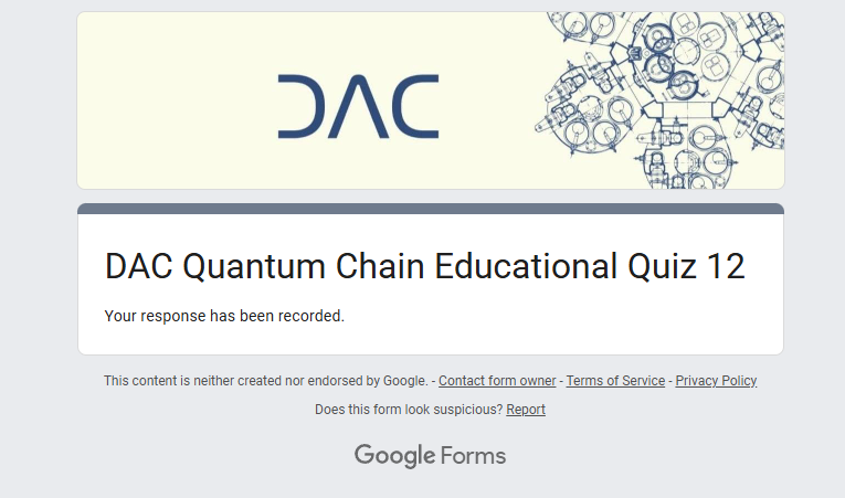 Whait4442's tweet photo. 📢DAC Chain Educational Quiz 12 is live👇

Don't miss this if you're farming the @dac_chain  Chain ecosystem 

 > Complete Educational Quiz 12
 > Earn a new Discord role 
> Increase your activity in the community  

https://t.co/KlEDr5HFJJ

Answer: A, C, B, B, B, B, C

#DACChain #QuantumChain #Airdrop #Web3