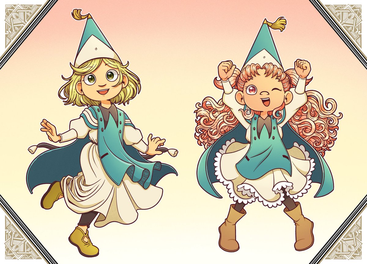 ant_comicss's tweet photo. Witches when they wear hats or whatever  (1/2) 

#witchhatatelier #Δ帽子 https://t.co/0xHgCYO6HN
