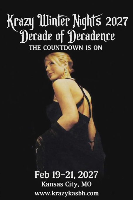 jiggyjaguar's tweet photo. ❄️🔥 KRAZY WINTER NIGHTS 2027: DECADE OF DECADENCE is HERE! 10 years of pure luxury, passion &amp; 
Tickets LIVE now → https://t.co/WdKG1nfBP6
@truthkrazy @msAmandakasbh
#KrazyWinterNights #DecadeOfDecadence #SwingersKC #KCBH #LifestyleEvent 😈🖤✨ https://t.co/AcXvK2WkWG