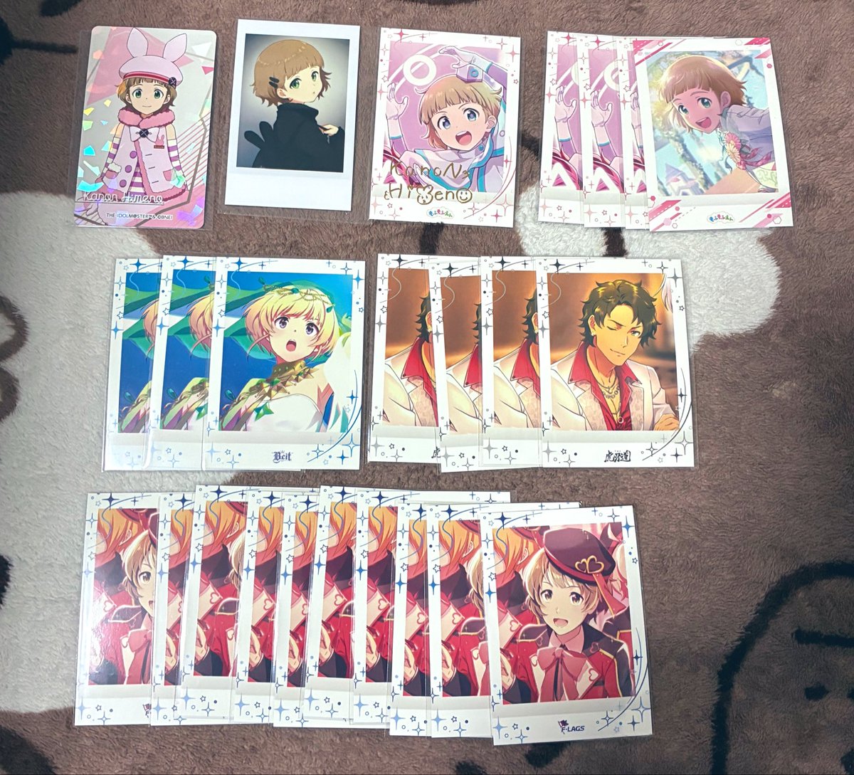 left_trhk's tweet photo. 【交換／讓渡】SideM ぱしゃこれ 特典 FiFS

譲:かのん道流涼隼人北斗四季春名タケル圭涼大吾キリオ虎牙道F‐LAGS

求:雨彦(同異種過去弾、なんでも大丈夫です)or紙類100円〜 画像3枚目200円

過去弾や、過去のグッズ出てきてお譲り先探しております！どうぞよろしくお願い致します。 https://t.co/3jOw6l1v9c