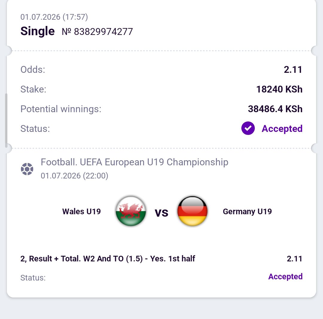 ney_bets's tweet photo. https://t.co/KdMethfs1U
*STAKE WELL MONEY IS COMING HERE SURE TIP 💯 💯*
*2+ ODDS* 
*CODE SB3ZS👉🏿* 
1️⃣. *Register With Link 👉* *https://t.co/Tmxn2K6GXO* 

2️⃣.*PROMO CODE 👉 BEKAH254* https://t.co/wUzwWjCf6V