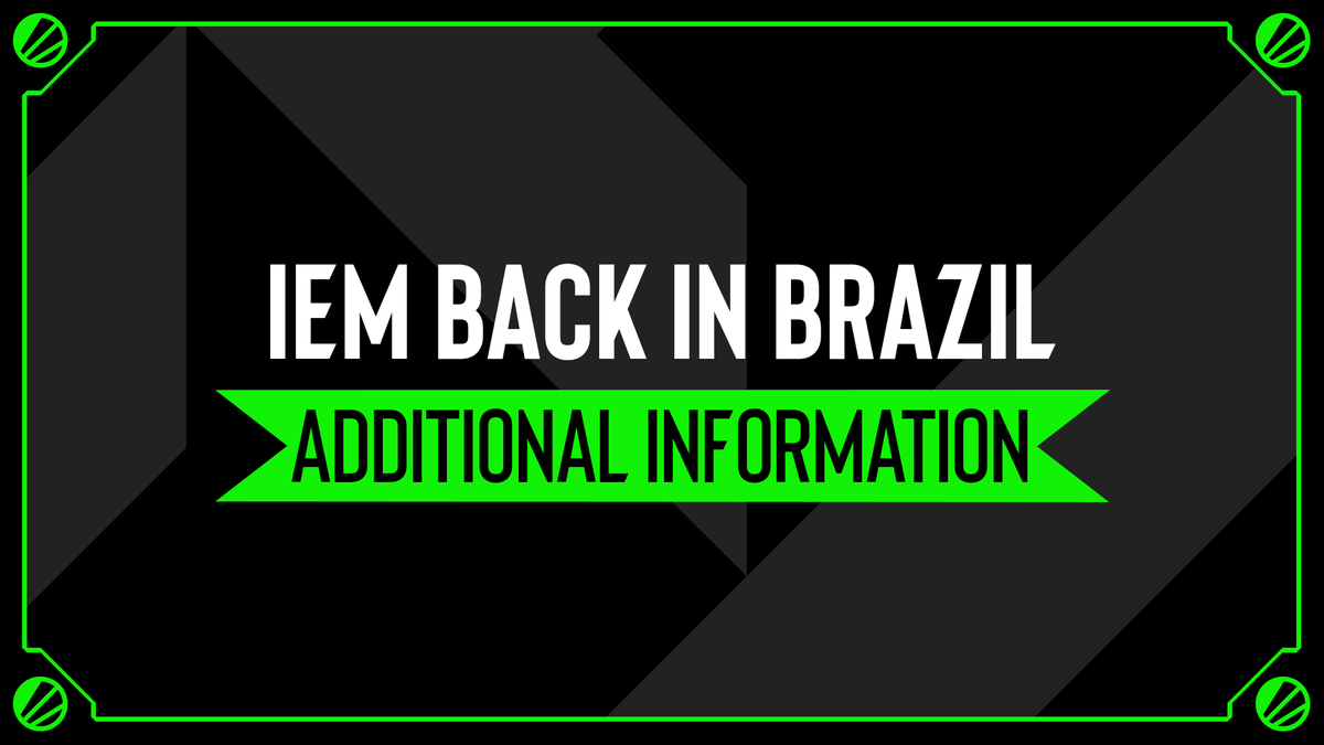 ESLCS's tweet photo. We're BACK. 🇧🇷

Today we're happy to announce that the Intel® Extreme Masters will return to the Brasil in 2027!

The #IEM event in Brasil will be a part of the more than $11,450,000 allocated for teams and players in the 2027 edition of #ESLProTour! https://t.co/8N4Y9s8QQZ