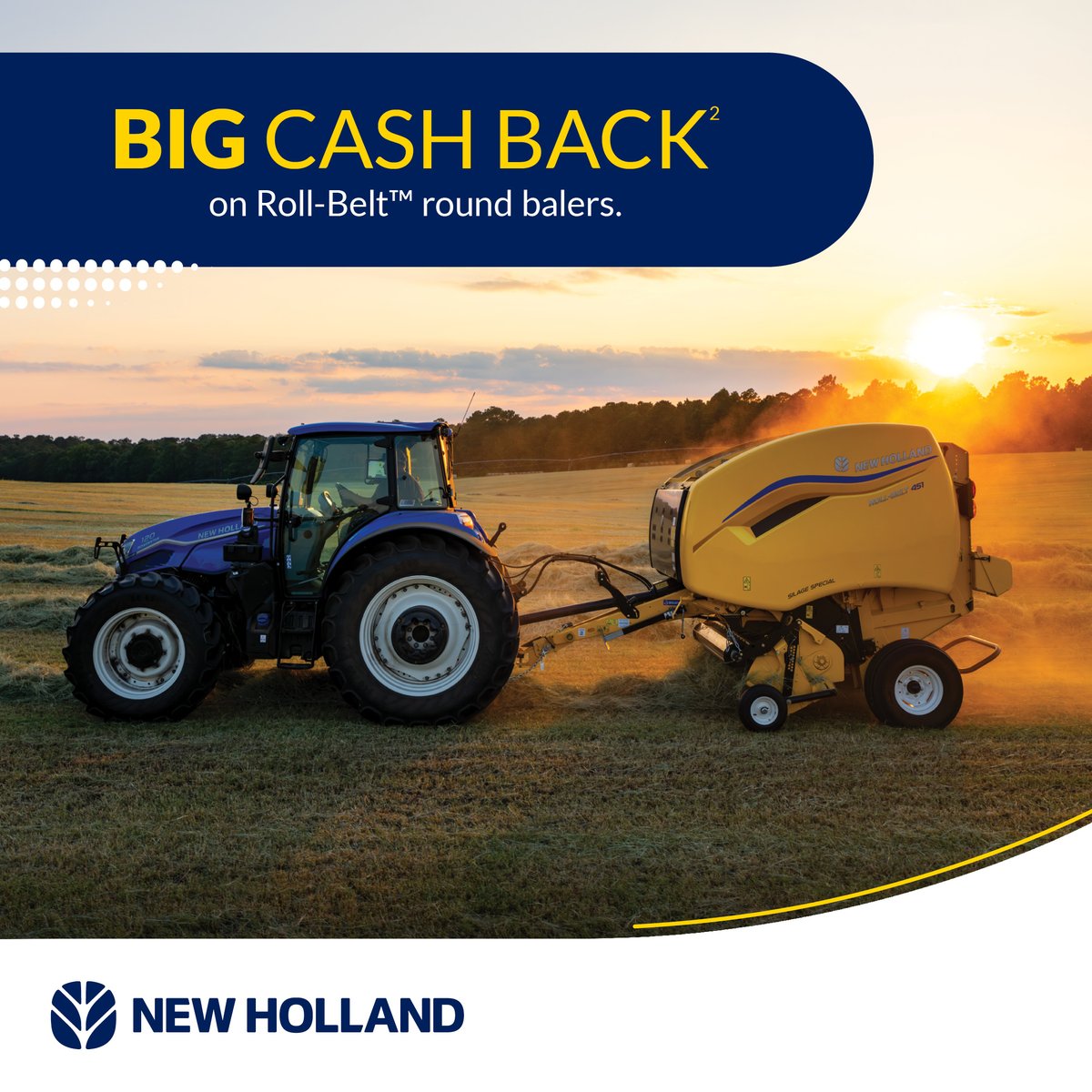 JBTractorCo's tweet photo. Get ready to save with exceptional in-season offers on a Roll-Belt™ round baler and make denser bales with every pass. https://t.co/IUoEEt1riN https://t.co/ysFXPP429z