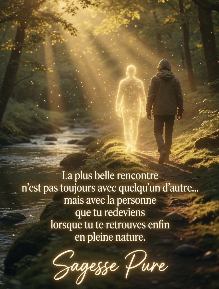 csibon27's tweet photo. 🥰😇
La plus belle rencontre n'est pas toujours avec quelqu'un d'autre... Mais avec la personne que tu redeviens lorsque tu te retrouves enfin en pleine nature. https://t.co/V8vw81yqkO