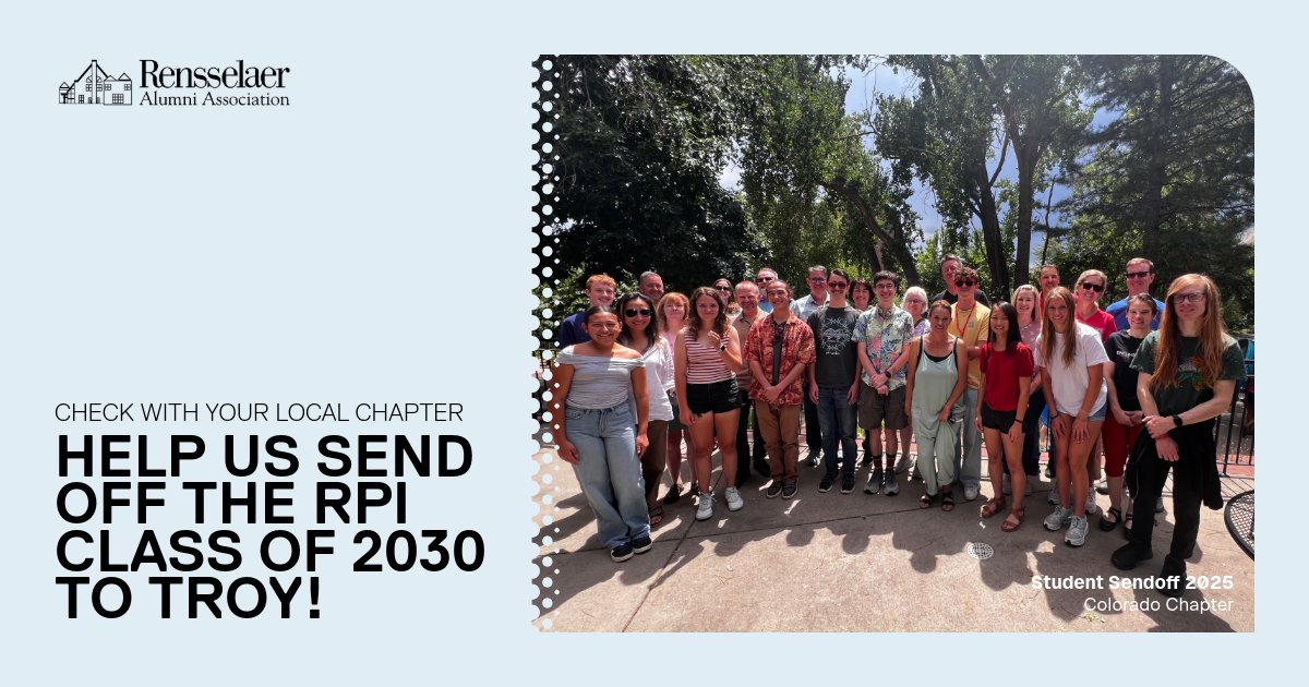 RPIAlumni's tweet photo. Incoming Student Sendoff events are happening! 🌟 This is a great chance for new students, families, and alumni to connect with the local RPI community before heading to Troy. See if your local chapter is hosting one at https://t.co/XC73eBL4F7!  #RPI #RPIAlumni https://t.co/oep55YyNxF