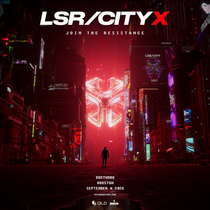 ductworkhouston's tweet photo. LSR/CITY X @garethemery goes back to the underground: a DJ set full of new music &amp; the best laser show on earth in Houston on Sept 4th 🏙

Sign up to receive an on-sale alert &amp; enter for a chance to win 2 GA tix → https://t.co/tIVgKhbHtK

🎟: Tix on sale July 2 @ 10am CT https://t.co/WPQzXCFZxN