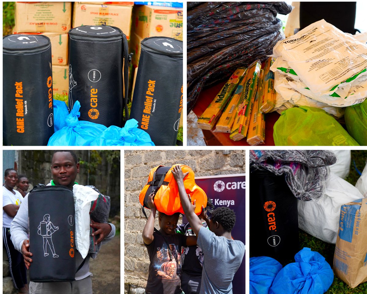 CAREinKenya's tweet photo. 𝑾𝒉𝒆𝒏 𝒅𝒆𝒗𝒂𝒔𝒕𝒂𝒕𝒊𝒏𝒈 𝒇𝒍𝒐𝒐𝒅𝒔 𝒊𝒎𝒑𝒂𝒄𝒕𝒆𝒅 𝒄𝒐𝒎𝒎𝒖𝒏𝒊𝒕𝒊𝒆𝒔 𝒂𝒄𝒓𝒐𝒔𝒔 𝑲𝒆𝒏𝒚𝒂, many families lost access to safe shelter, clean water, sanitation and the essentials needed to recover. Months later, the need has not disappeared.

@CAREinKenya is supporting families recovering from the floods while also reaching other vulnerable households with cash assistance, dignity kits, baby kits, WASH supplies and essential household items.

Together with our partners [@CREAWKenya  and @HOPEwwKenya] CARE Kenya remains committed to ensuring no vulnerable family is left behind.

#CAREAlwaysThere #FloodRecovery #HumanitarianAction #CAREPackages