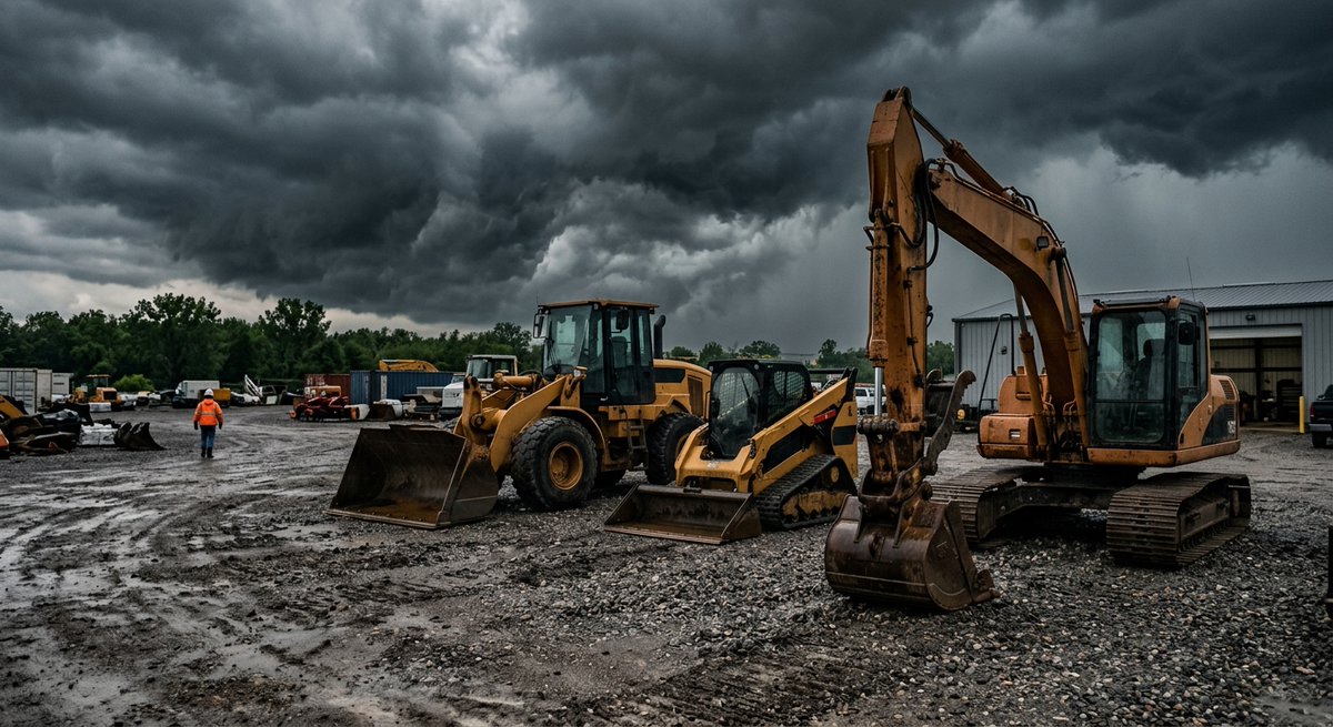 fieldfixai's tweet photo. Storm damage usually starts with bad parking, not bad luck.

New on the FieldFix blog: how to prep heavy equipment for wind, lightning, hail, and flash flooding before it gets expensive.

https://t.co/55o9JiqNx9

#FieldFix #HeavyEquipment #FleetManagement https://t.co/GGTErH4fHB