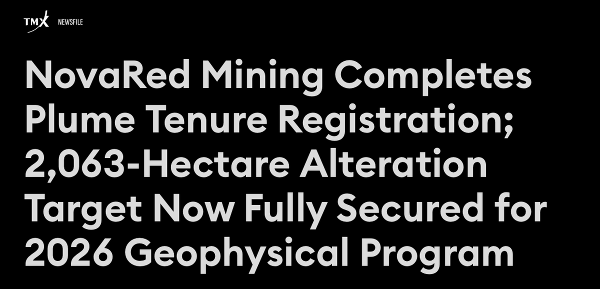 princeflog's tweet photo. NovaRed Mining Inc HAS THE KIND OF FLOAT SETUP THAT CAN MOVE FAST WHEN ATTENTION HITS

MarketWatch shows Public Float at 32.8M shares and Shares Outstanding at 38.02M

That puts float around 86.3% of the share count

Using the newer CSE issued & outstanding base of 38.944M shares and subtracting 3.72M insider shares, the implied free-trading base is around 35.224M shares, or roughly 90.5%

So this is the setup

32–35M shares in the practical trading float

10.4% insider ownership per Simply Wall St

Catalyst stack building around Kristi Noem, copper national security, Project Vault, America + Canada critical minerals, Dr. Olamide Oladeji, MetalCore and Wilmac in British Columbia

This is where swift money can matter

Any real volume through a lean junior float can reprice the story fast

$NRED / $NREDF

NFA