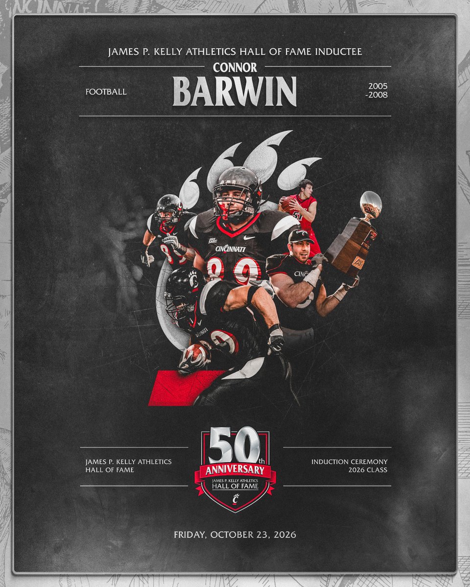 GoBEARCATS's tweet photo. - First Team All-BIG EAST
- Honorable Mention All-American
- Third on UC's single-season sacks list

Read more about Connor's selection here ➡️ https://t.co/rRivIuJNTX https://t.co/y1owO2BswJ