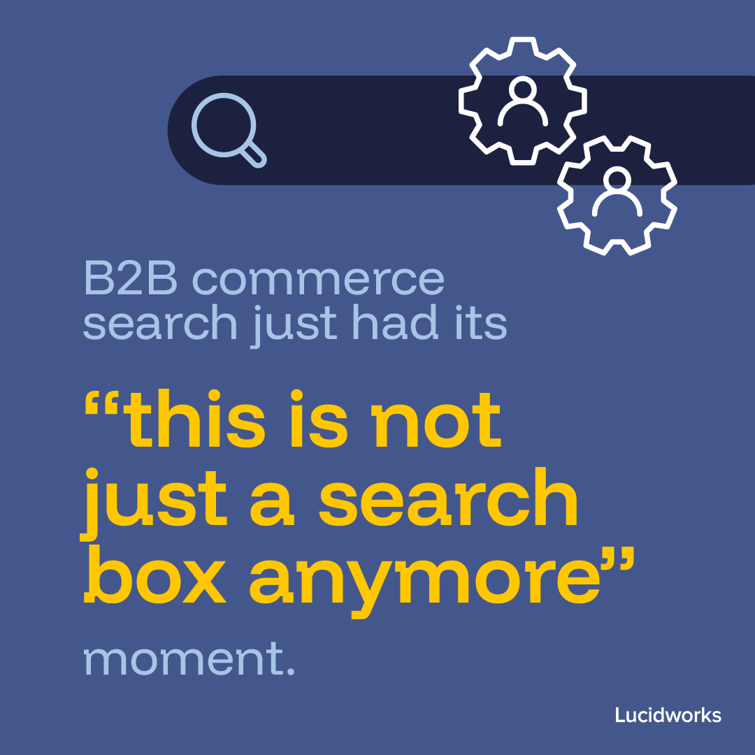 Lucidworks's tweet photo. The biggest misconception in B2B commerce? That buyers always know exactly what they're looking for. They don't.

They compare, refine, backtrack, and ask questions.

Our latest guide explores what that means for modern B2B commerce teams. Read it here:
https://t.co/uJBUBl622i https://t.co/QiUtadStsU