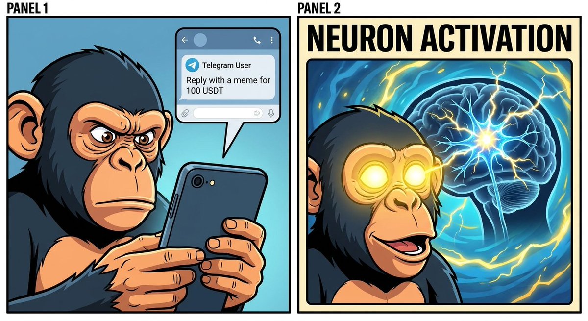 mehdipaidar's tweet photo. @telegram Telegram user seeing

“Reply with a meme for 100 USDT”

Neuron activation https://t.co/mnPphHJ3zl