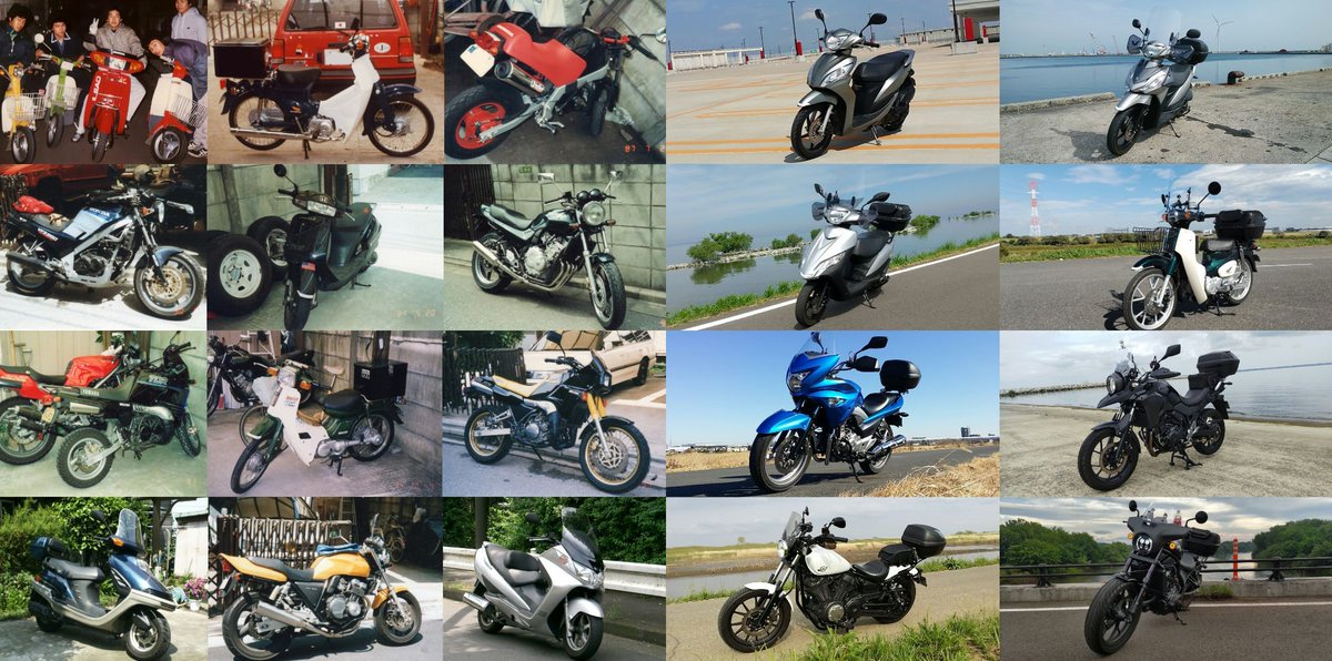 gupimoto's tweet photo. #これを見た人はこれまで所有したメーカーと台数をカウントすること
■車 計8台
トヨタ 5台
スズキ 1台
ホンダ 1台
スバル 1台

■バイク 計25台
ホンダ 13台
ヤマハ 6台
スズキ 5台
カワサキ 1台 https://t.co/y0vz3PDGEQ